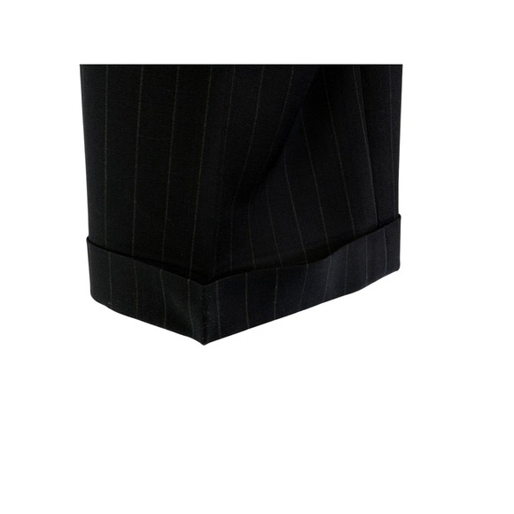 Brooks Brothers Mens Navy Blue Pinstripe Wool 2 Piece Suit Pleated Cuffed Israel